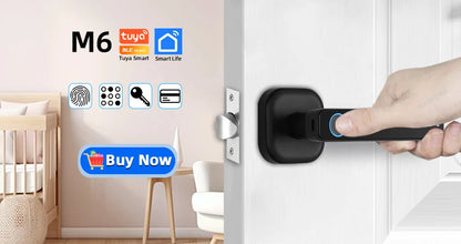 Smart  Door Handle with Fingerprint & Keypad