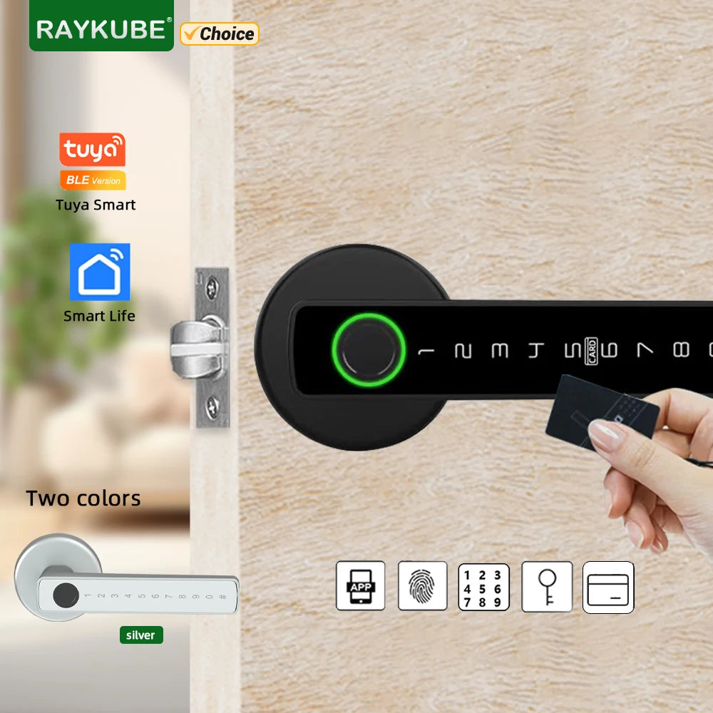 Smart  Door Handle with Fingerprint & Keypad