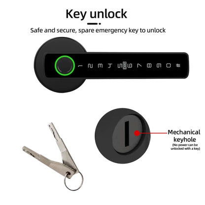 Smart  Door Handle with Fingerprint & Keypad