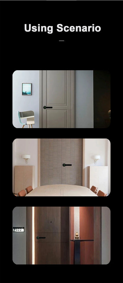 Smart  Door Handle with Fingerprint & Keypad