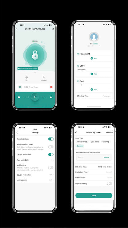 Smart  Door Handle with Fingerprint & Keypad