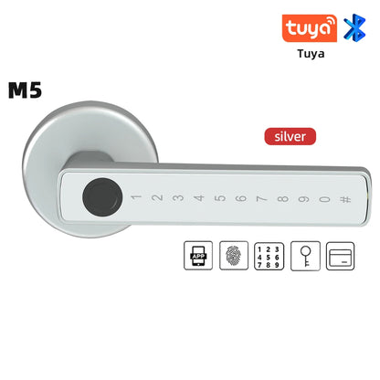 Smart  Door Handle with Fingerprint & Keypad