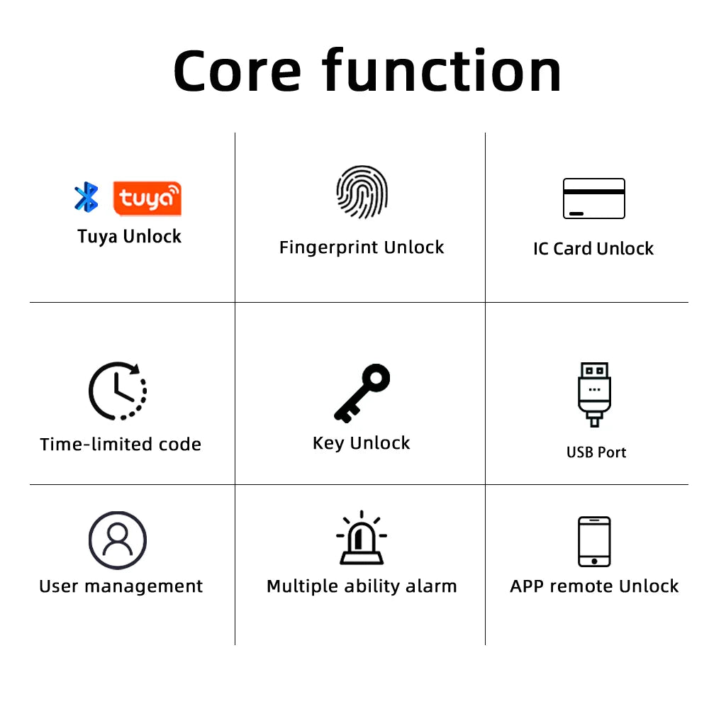 Smart  Door Handle with Fingerprint & Keypad