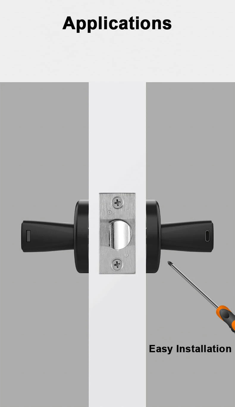 Smart  Door Handle with Fingerprint & Keypad